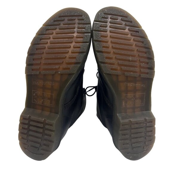 Dr. Martens Mens Black Leather Lace Up Combat Ankle Work Boots US 9 Airwair - Picture 10 of 13